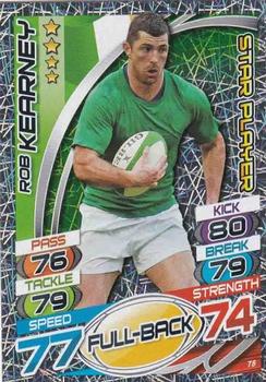 2015 Topps Rugby Attax #78 Rob Kearney Front